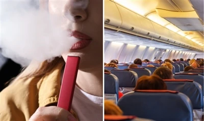 ¿Puedes tomar vapes desechables en un avión?