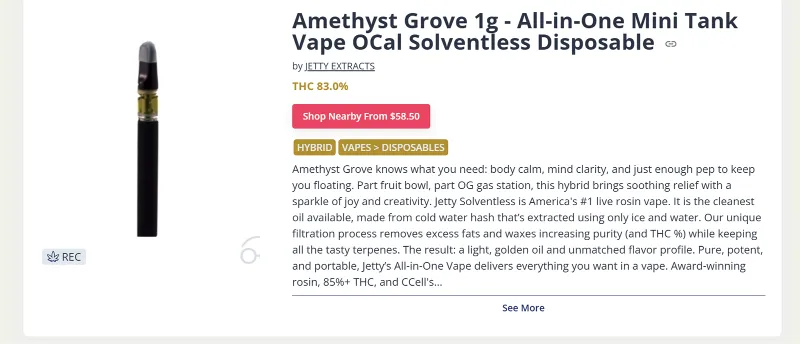 Jetty Live Rosin Cartridges and Disposable Pens Jetty Live Rosin Cartridges and Disposable Pens